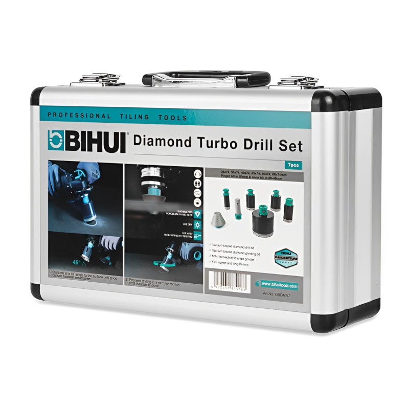 Набір  BIHUI (коронки 25, 35, 40, 45, 68мм,фреза 20мм, фреза конусна ) (DBDMS7)