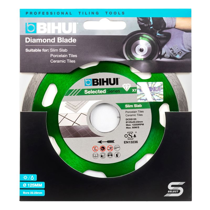 Диск алмазний BIHUI B-SLIM 125 мм для керамограніту та кераміки (DCDS125)