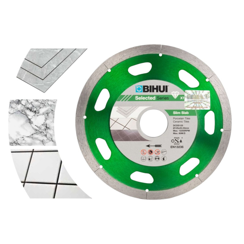 Диск алмазний BIHUI B-SLIM 125 мм для керамограніту та кераміки (DCDS125)