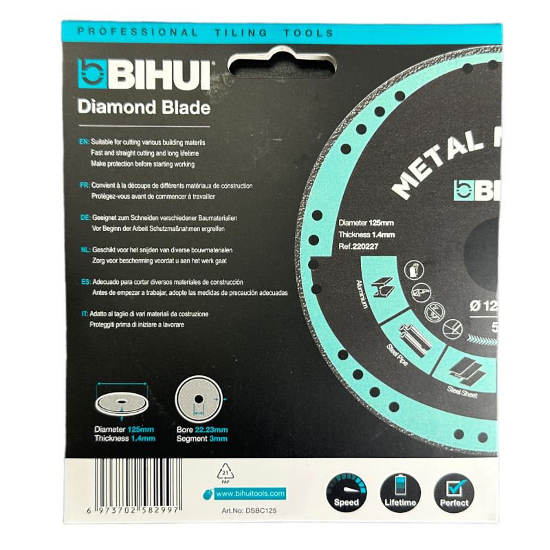 Диск алмазний BIHUI METAL MASTER 115 мм (DSBC115)