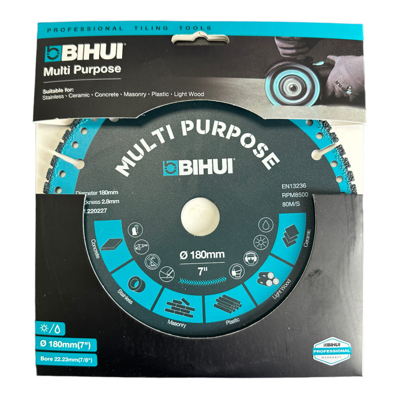 Диск алмазний BIHUI MULTI PURPOSE 180 мм (DSBS180)