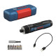 Акумуляторна електровикрутка Bosch Professional GO 3  з набором 06019H2201)