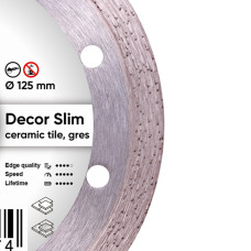 Диск  Distar Decor Slim 125 мм для керамограніта/кераміки (11115427010)