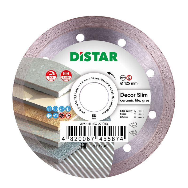 Диск  Distar Decor Slim 125 мм для керамограніта/кераміки (11115427010)