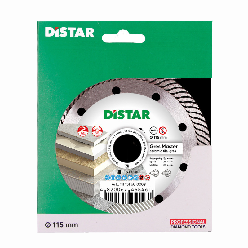 Диск алмазний Distar Gres Master 115 мм  (11115160009)