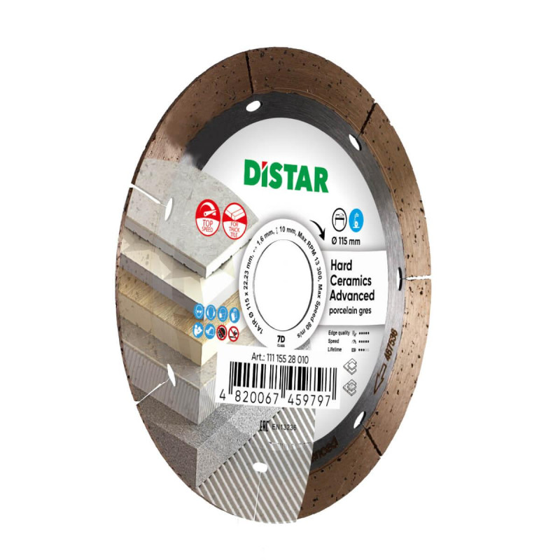 Диск алмазний Distar Hard ceramics Advanced 115 (11115528010)