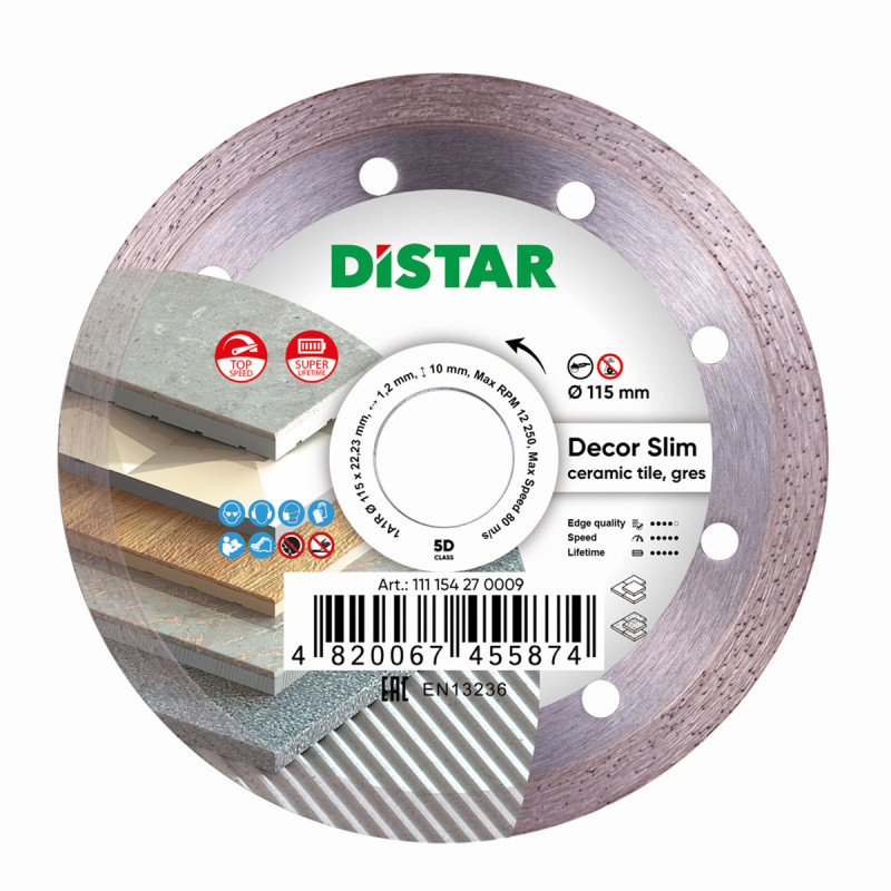 Диск алмазний Distar Decor Slim 115 мм11115427009)