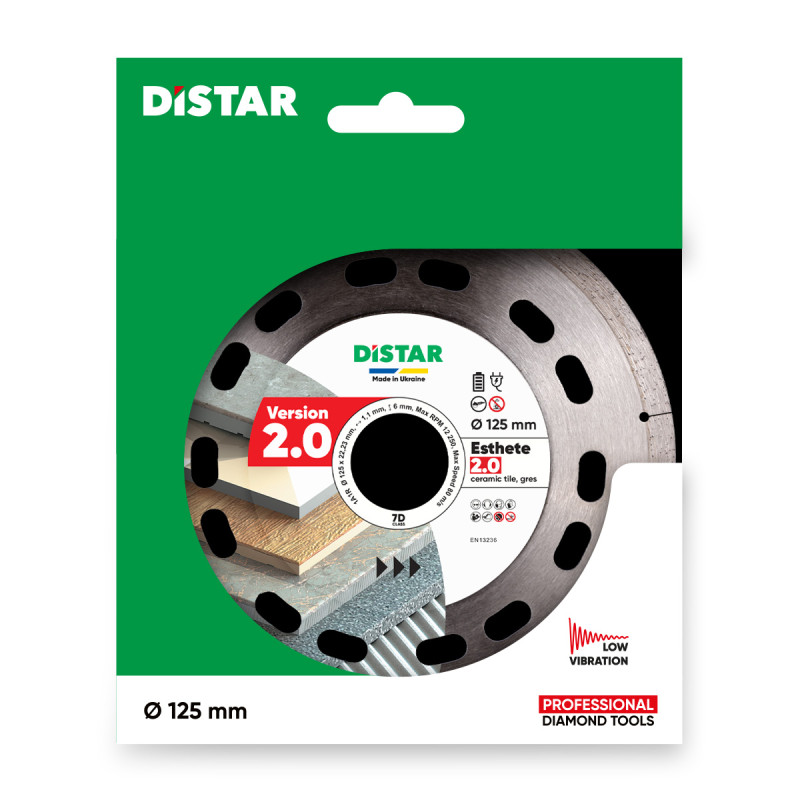 Диск алмазний DISTAR ESTHETE 2.0 125 мм. для керамограніта/кераміки (10126024010)