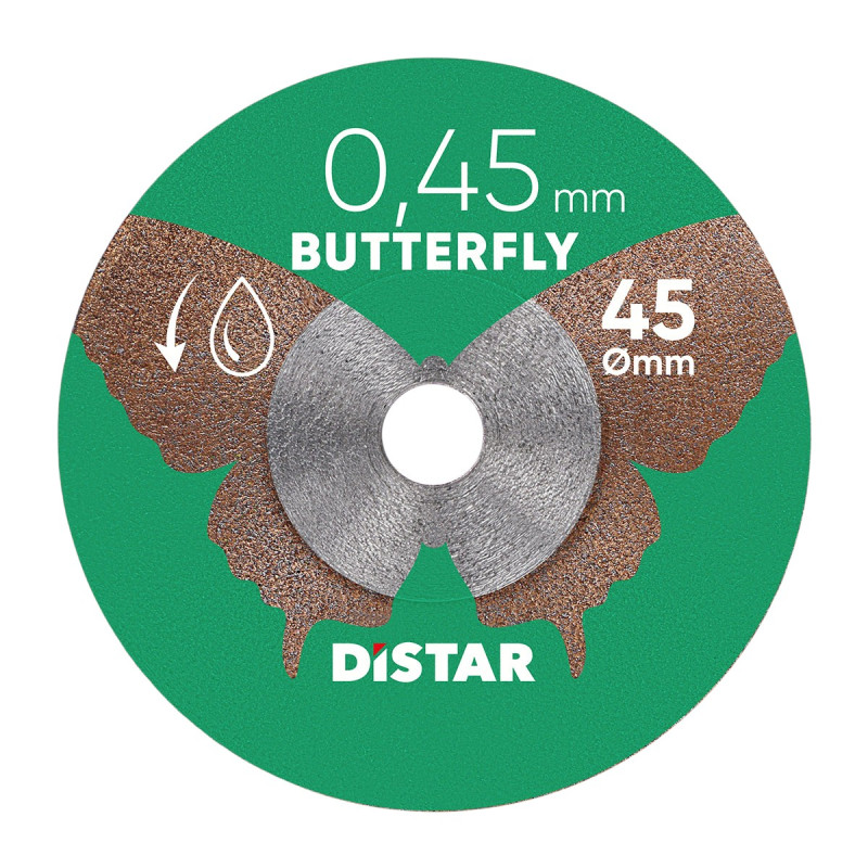 Круг алмазний вiдрiзний DISTAR
Butterfly 45x0,45x5,8F/3,2-3,0F
(11143158074)