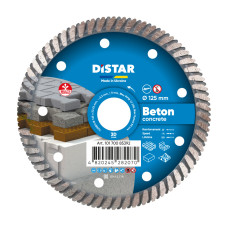 Круг алмазний Distar тип Turbo Beton 125*2.2*22.23mm