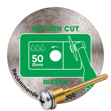 Диск алмазний, для вирізання кнопок, Distar ButtonCut 50x0,8F мм. з тримачем (11120159106)