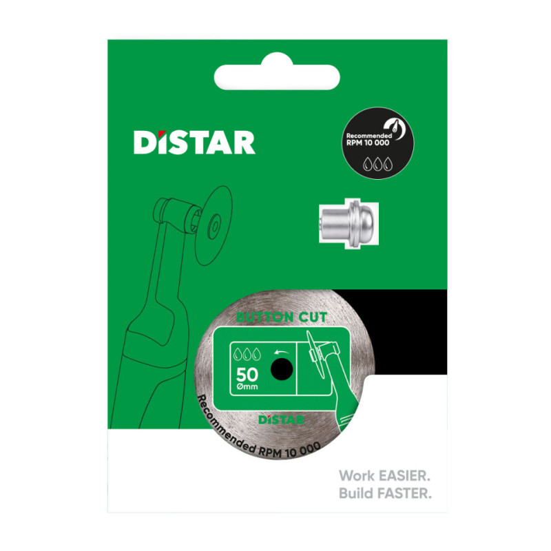 Диск алмазний, для вирізання кнопок, Distar ButtonCut 50x0,8F мм. (11120159105)