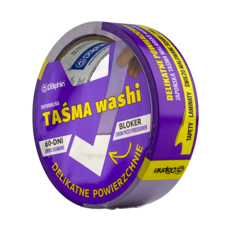 Стрічка малярська WASHI 35мм х 50м рожева делікатна поверхня