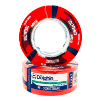 Стрічка клейка 48 мм х 50 м Blue Dolphin CONTRACTOR 3541 червона