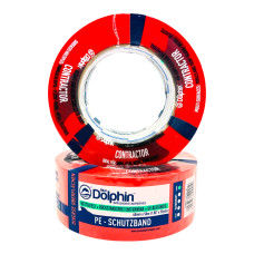 Стрічка клейка 48 мм х 50 м Blue Dolphin CONTRACTOR 3541 червона