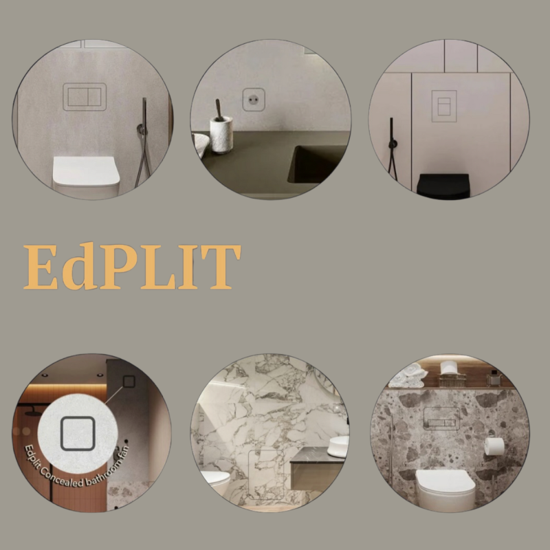 Вимикач прихованого монтажу EdPlit, одинарний (E40016)