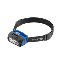 HOEGERT Налобний ліхтар здатчиком руху USB 7 функцій, 3.7V1200 mAh (HT1E422)