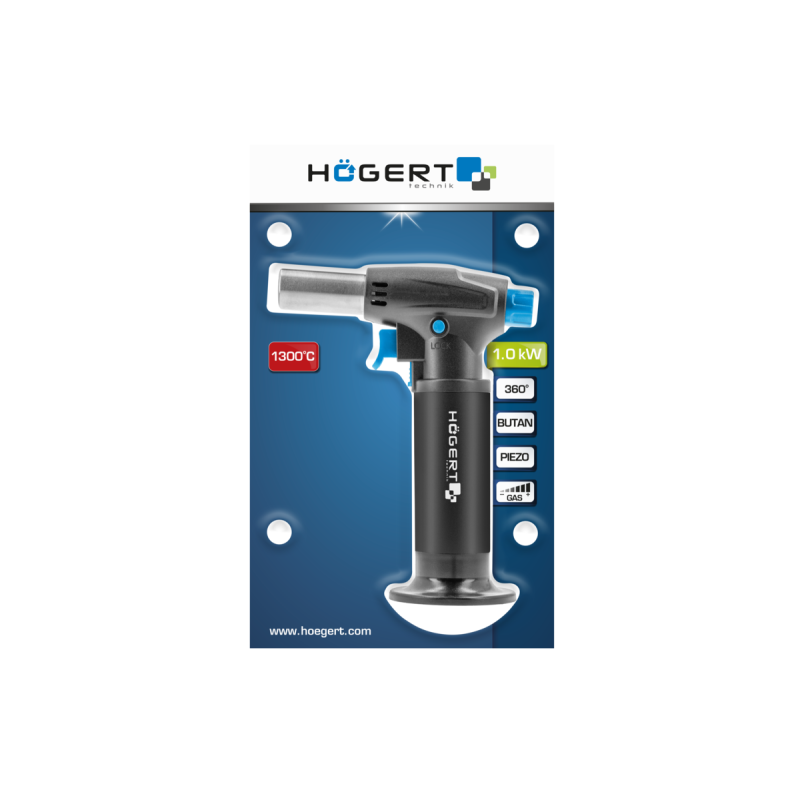 Пальник газовий з п'єзопідпалом,HOEGERT (HT2C509)