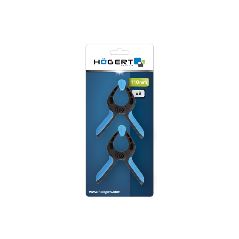Струбцина пружинна HOEGERT, 110мм 2 шт (HT3B944)