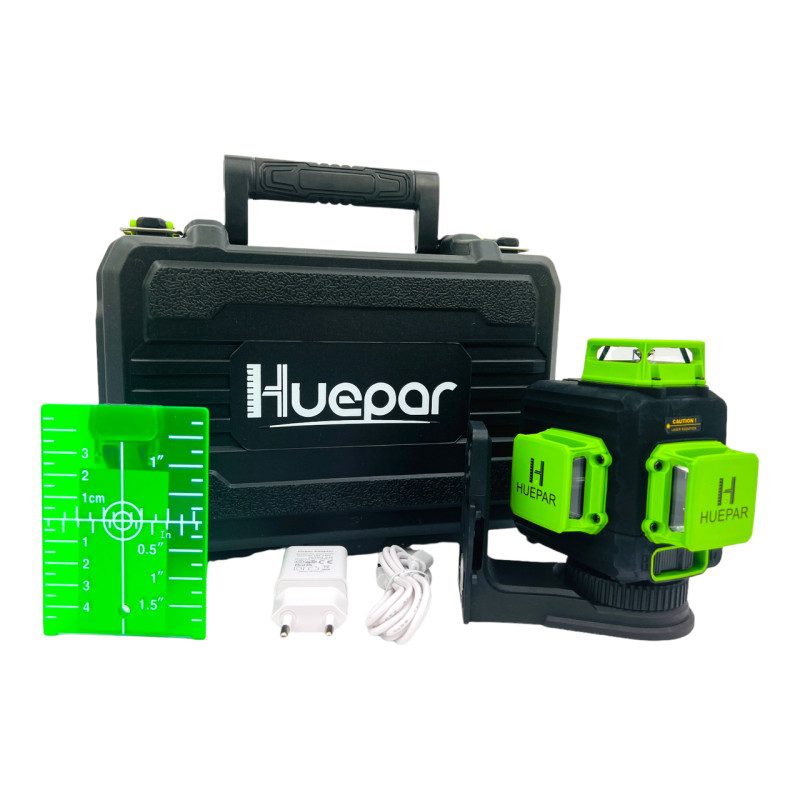 Лазерний рівень Huepar B03CG у кейсі
(B03CG)
