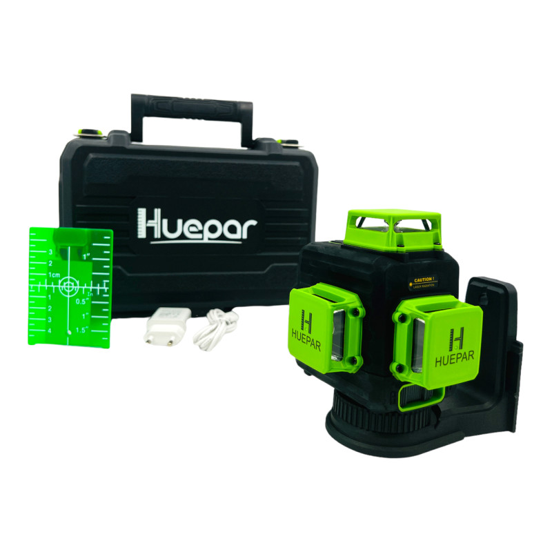 Лазерний рівень Huepar B03CG у кейсі
(B03CG)