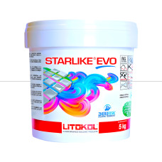 Епоксидна фуга Litokol Starlike EVO 125 сірий цемент (сіра) 5 кг (STEVOGCM0005)