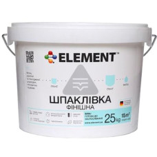 Element шпаклівка фінішна база біла 25кг.