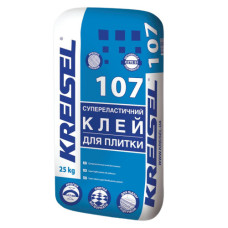 Клей для облицювальної плитки Kreisel SUPER ELASTI 107 Високоеластичний 25 кг