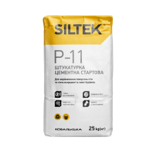 Штукатурка цементна стартова SILTEK P-11 для вирівнювальних робіт 25 кг
