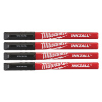 Набір маркерів із надтонким пером
MILWAUKEE Fine Tip InkZAll (чорні), 4
шт (48223164)
