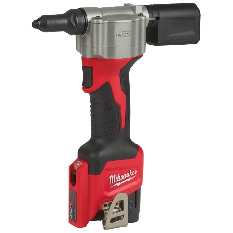 Заклепочник акумуляторний MILWAUKEE M12 BPRT-201X, діаметр 2.4-4.8мм, 1 ак., ЗП, HD кейс (4933464405)