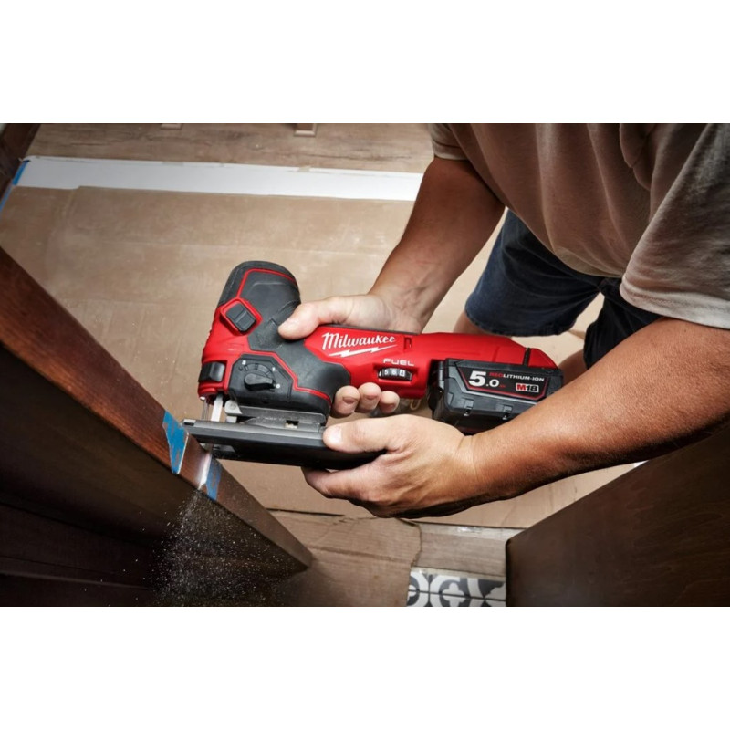 Пила лобзикова акумуляторна безщіткова MILWAUKEE M18 FBJS-0X (каркас+HD кейс) (4933464799)