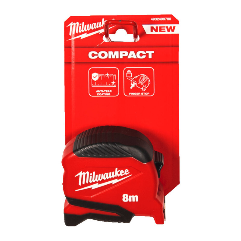 Рулетка MILWAUKEE Pro Compact Gen2, 25 мм, 8 м (4932498780)