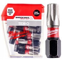 Біта Milwaukee TX30 SHOCKWAVE 25 мм, 25 шт (4932430886)