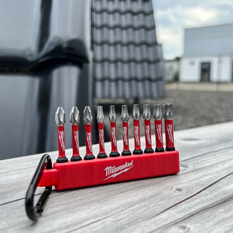 Набір біт Milwaukee Shockwave Impact Duty (2xPH2/1xPZ2/1xTX15 /2xTX20/2xTX25/1xTX30) з карабіном (49