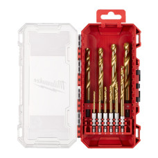 Набір свердел по металу MILWAUKEE RedHEX HSS-G TiN, 10 шт (4932493865)