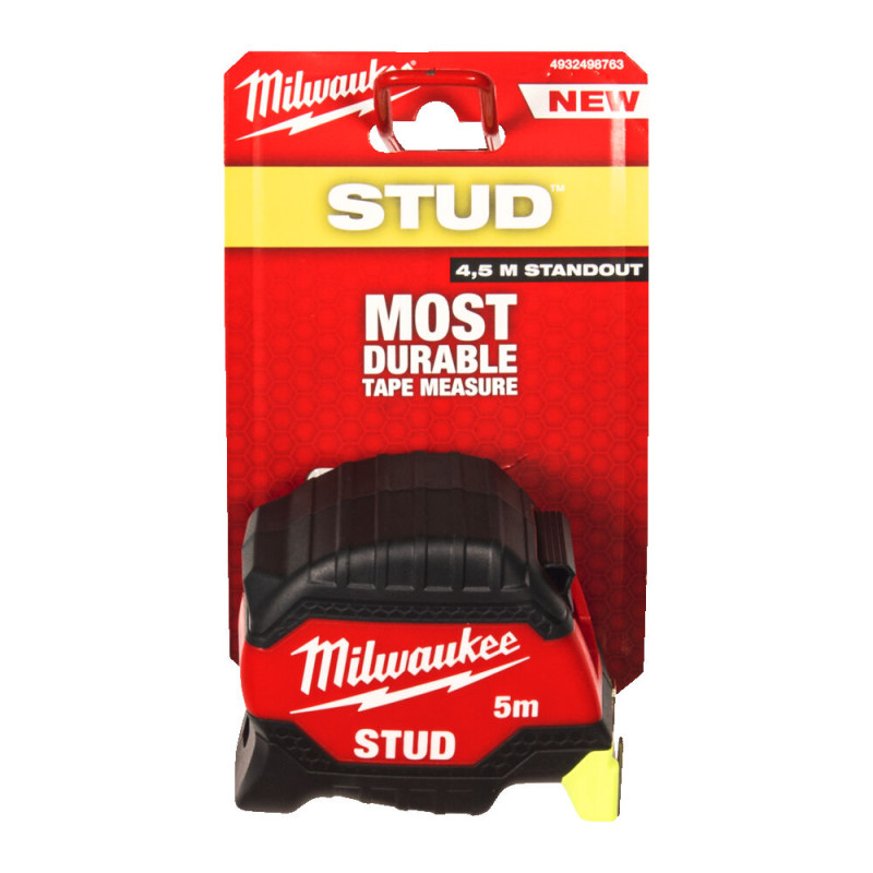 Рулетка магнітна MILWAUKEE Stud Gen3, полотно 33 мм, 5 м (4932498763)
