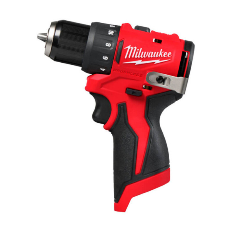 Дриль-шурупокрут, акумуляторний, MILWAUKEE M12 BLDDRC-0, (40Нм), (каркас), (4933499683)
