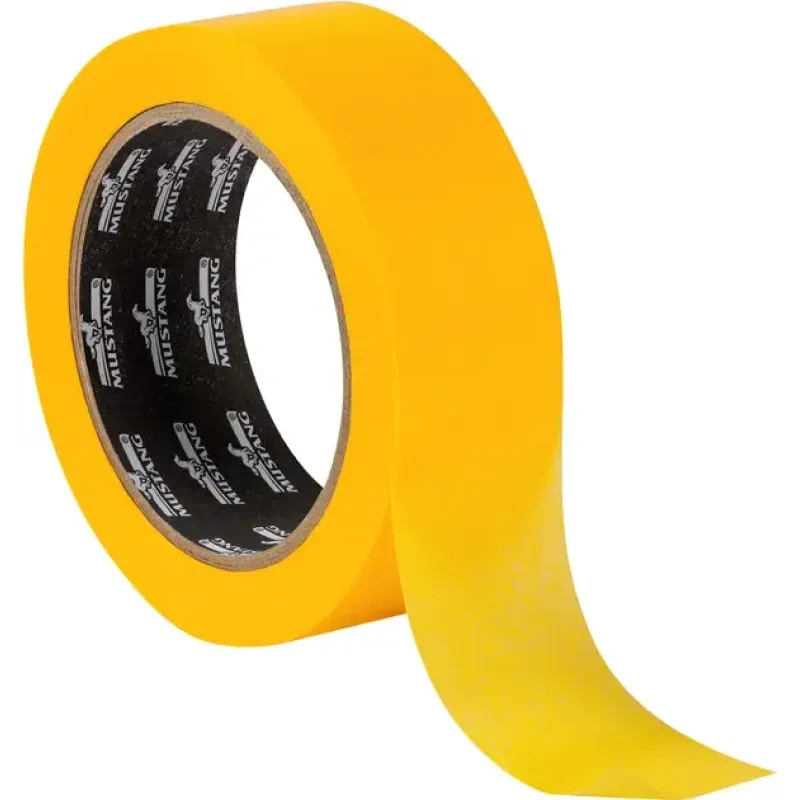 Малярна стрічка рисова MUSTANG CONTOUR LINE жовта 48мм*50м