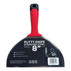Однокомпонентний шпатель Olejnik Plastic Handle, 200 мм, загартована нержавіюча сталь, ергономічна форма (124020-1K)