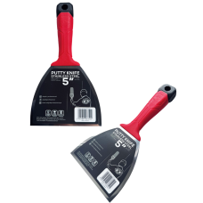 Однокомпонентний шпатель Olejnik Plastic Handle, 130 мм, загартована нержавіюча сталь, ергономічна форма (124013-1K)