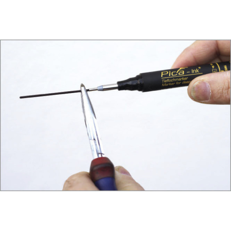 Маркер фірмовий з довгим носиком Pica-Ink Deep Hole Marker, 150/46 чорний (150/46)