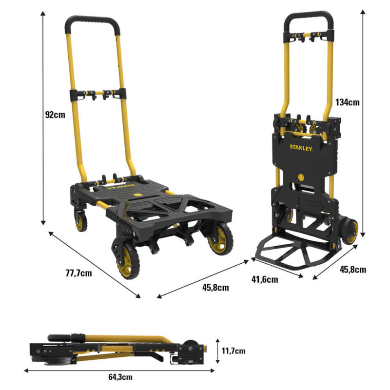 Візок вантажний розкладний Stanley,
70/137 кг, сталь, 7.4 кг (SXWT-FT585)