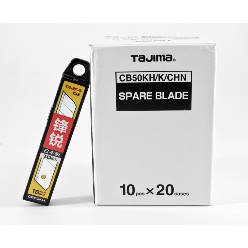 Леза сегментні TAJIMA CB50KH
ультра гострі 18 мм сірі (10 шт./уп.)
(1102-2543)