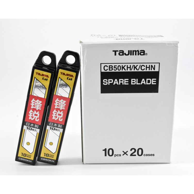 Леза сегментні TAJIMA CB50KH
ультра гострі 18 мм сірі (10 шт./уп.)
(1102-2543)